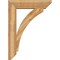 Ekena Millwork Thorton Slat Rough Sawn Bracket w/ Offset Brace, Western Red Cedar, 8"W x 32"D x 44"H BKT0806X32X44THR06RWR - alternate 2